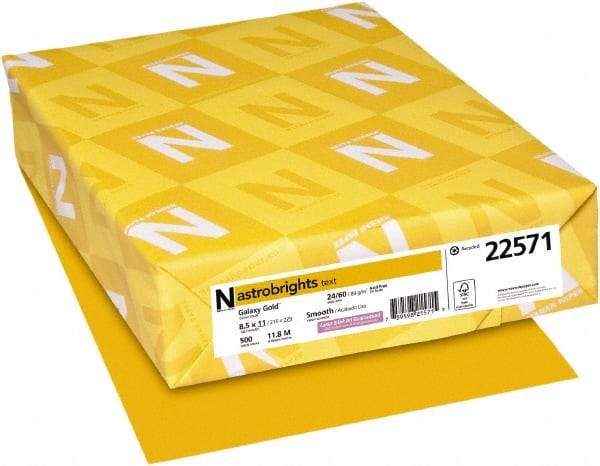 Neenah Paper - Gold Colored Copy Paper - Use with Laser Printers, Inkjet Printers, Copiers - Americas Industrial Supply