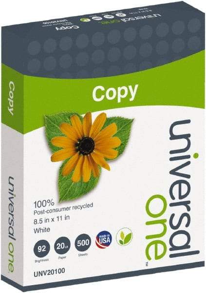 Universal One - White Copy Paper - Use with Copiers - Americas Industrial Supply