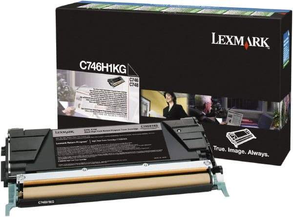 Lexmark - Black Toner Cartridge - Use with Lexmark C746, C748 - Americas Industrial Supply