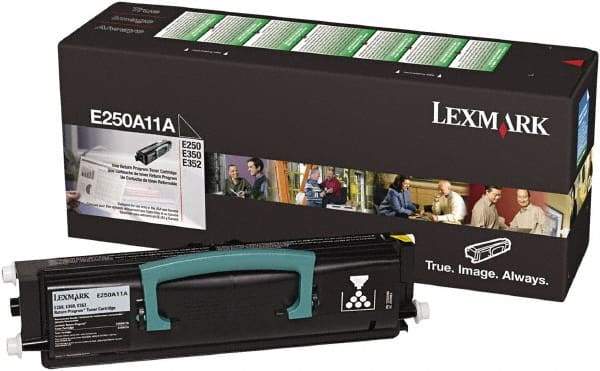 Lexmark - Black Toner Cartridge - Use with Lexmark E250, E350, E352dn - Americas Industrial Supply