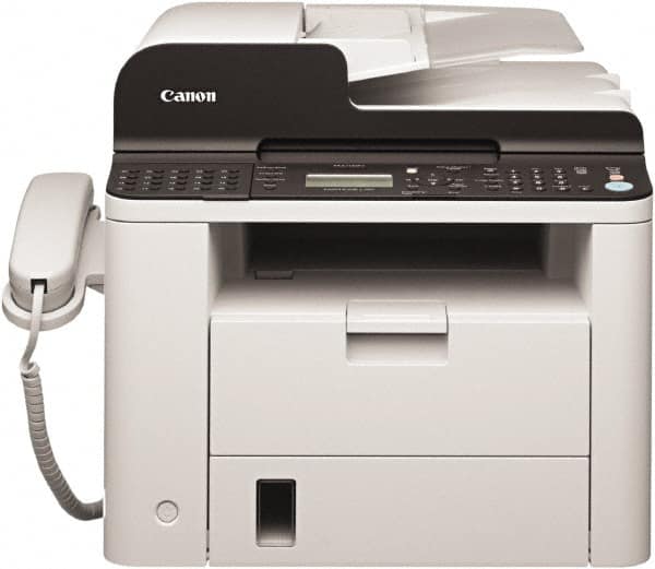 Canon - White Fax Machine - Use with Envelopes, Legal, Letter, Statement - Americas Industrial Supply