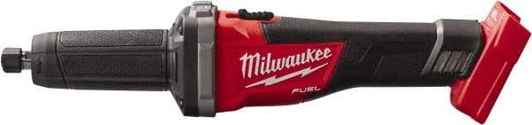 Milwaukee Tool - 1/4" Collet, 20,000 RPM, Inline Handle Electric Die Grinder - 18 Volts - Americas Industrial Supply