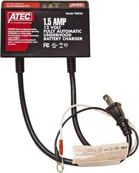 ATEC - 12 Volt Automatic Charger/Maintainer - 1.5 Amps - Americas Industrial Supply