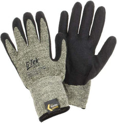 PIP - Size 2XL, ANSI Cut Lvl A7, Cut Resistant Gloves - Palm & Fingers Coated, Knit Wrist, Black/Yellow, Paired - Americas Industrial Supply