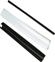 Caplugs - Vinyl Edge Liner - 3/4" Inside Width, 0.35" Deep, 0.38 to 0.759" Hard Metal Thickness, Black - Americas Industrial Supply