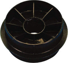 Caplugs - Round Head Double-Ended Plug - 3" OD, High-Density Polyethylene, Black - Americas Industrial Supply