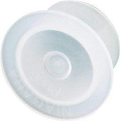 Caplugs - 32.64" ID, Push-On, Round Head Cap - 40.49mm OD, Low-Density Polyethylene, Yellow Tint - Americas Industrial Supply