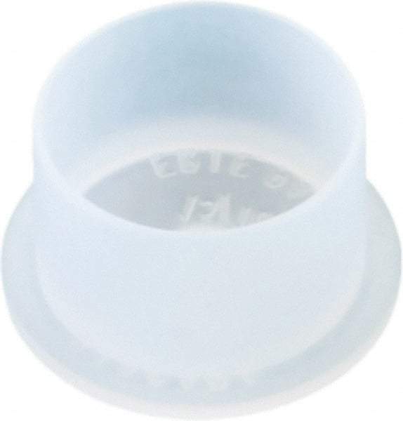 Caplugs - 0.55" ID, Push-On, Round Head Cap - 0.81" OD, 1/2" Long, Low-Density Polyethylene, Natural (Color) - Americas Industrial Supply