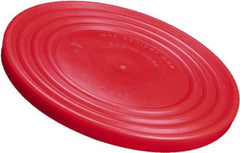 Caplugs - Round Head Flange Cap - Low-Density Polyethylene, Red - Americas Industrial Supply