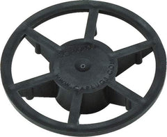 Caplugs - 0.809" ID, Pin Wheel Cap - 35/64" Long, Low-Density Polyethylene, Black - Americas Industrial Supply