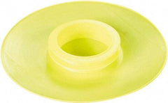 Caplugs - 0.55" ID, Push-On Flange Cap - 3.39" OD, 51/64" Long, Low-Density Polyethylene, Yellow - Americas Industrial Supply