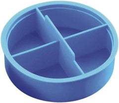 Caplugs - 0.33" ID, Round Head Tube Plug - 0.38" OD, 3/8" Long, Low-Density Polyethylene, Blue - Americas Industrial Supply