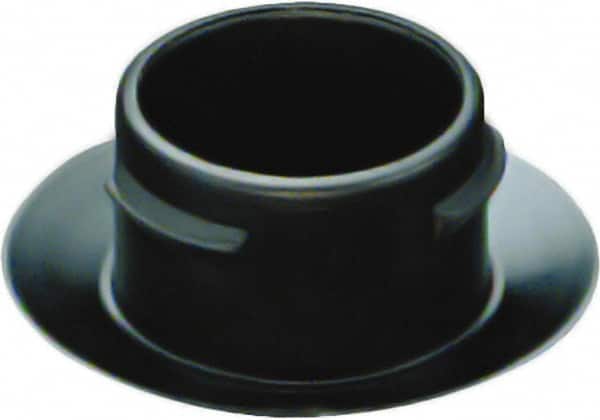 Caplugs - Push-In Finishing Plugfor 7/16 SAE Thread - 0.37" ID, 0.64 OD, 0.27" Deep, Low-Density Polyethylene, Black - Americas Industrial Supply