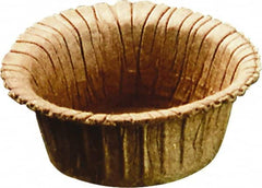 Caplugs - 0.7" ID, Round Head, Tapered Plug - 0.87" OD, 31/64" Long, Paperboard, Brown - Americas Industrial Supply