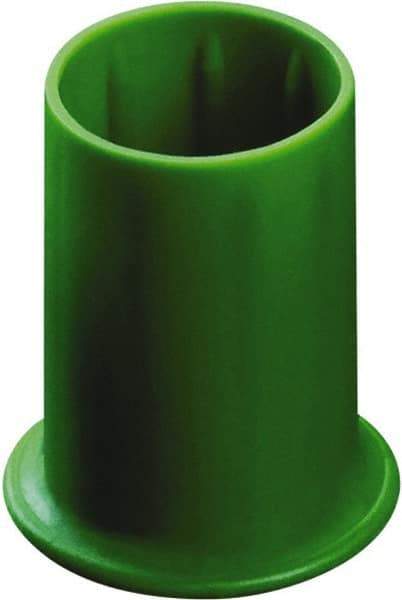 Caplugs - 0.357" ID, Round Head Vented Cap - 0.69" OD, 15/16" Long, Low-Density Polyethylene, Red - Americas Industrial Supply