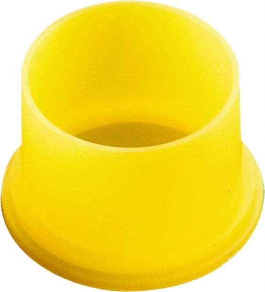 Caplugs - 0.486" ID, Round Head Utility Plug - 0.66" OD, 5/8" Long, Low-Density Polyethylene, Yellow - Americas Industrial Supply