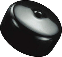 Caplugs - 0.172" ID, Flexible, Round Head Masking Cap - 1/2" Long, Vinyl, Black - Americas Industrial Supply