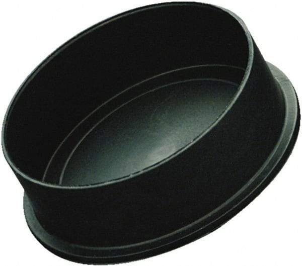 Caplugs - Conductive, Round Head, Static Dissipative Cap - 1.48" OD, 9/16" Long, Polyethylene Copolymer, Black - Americas Industrial Supply