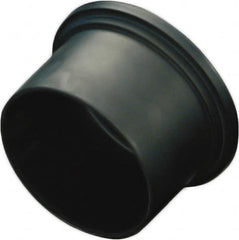 Caplugs - 2.221" ID, Conductive, Round Head Plug - 2.39" OD, 35/64" Long, Polyethylene Copolymer, Black - Americas Industrial Supply