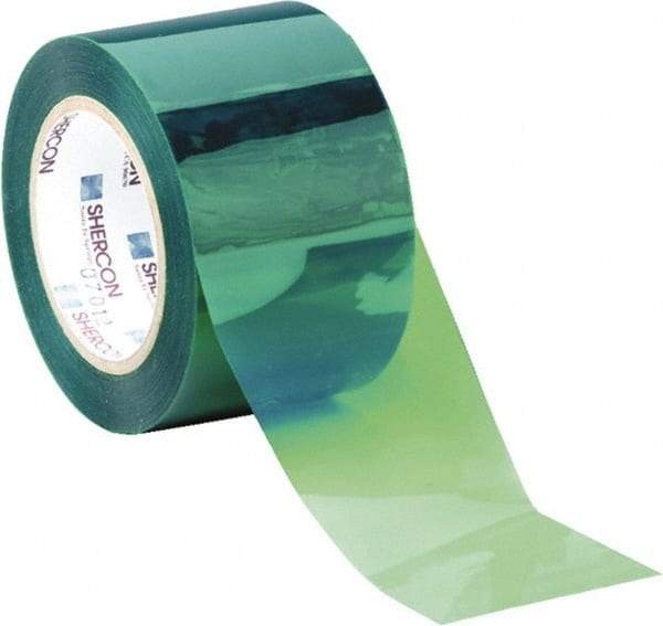 Caplugs - 7" Wide x 72 Yd Long Green Polyester Film High Temperature Masking Tape - Series PC25 7000, 6.5 mil Thick - Americas Industrial Supply