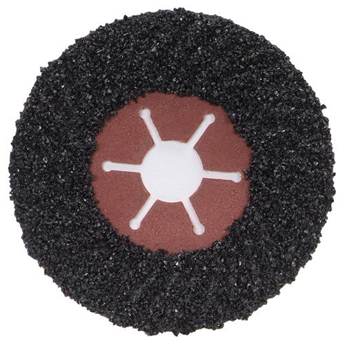 7″ × 1/4″ × 7/8″ FastCut Fiber Disc Type 27 16 Grit Silicon Carbide - Americas Industrial Supply