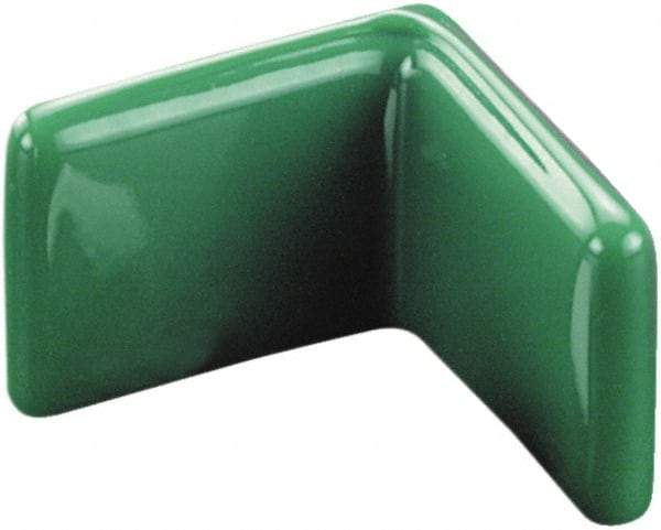 Caplugs - 3/4" x 1/8", Flexible Push-On L-Frame End Cap - 1/2" Long, Vinyl, Gray - Americas Industrial Supply