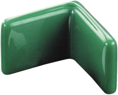 Caplugs - 3/4" x 1/8", Flexible Push-On L-Frame End Cap - 1/2" Long, Vinyl, Gray - Americas Industrial Supply