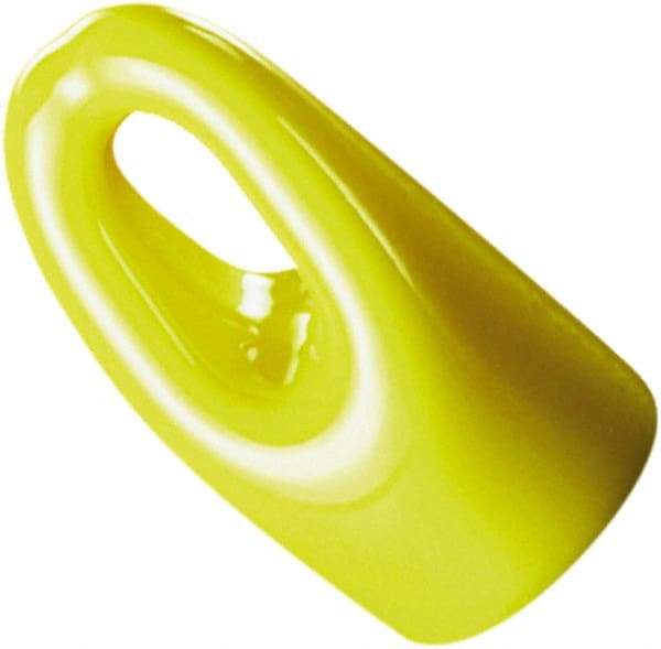 Caplugs - Round Head Hanger Tip Cap - 1/2" Long, Vinyl, Yellow - Americas Industrial Supply