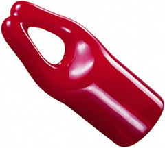 Caplugs - 1-1/16" ID, Round Head Hanger Tip Cap - 1" Long, Vinyl, Black - Americas Industrial Supply