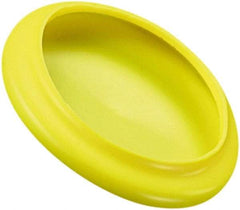 Caplugs - 2.93" ID, Flexible, Round Head Flange Cap - 3.56" OD, 1/16" Long, Vinyl, Green - Americas Industrial Supply