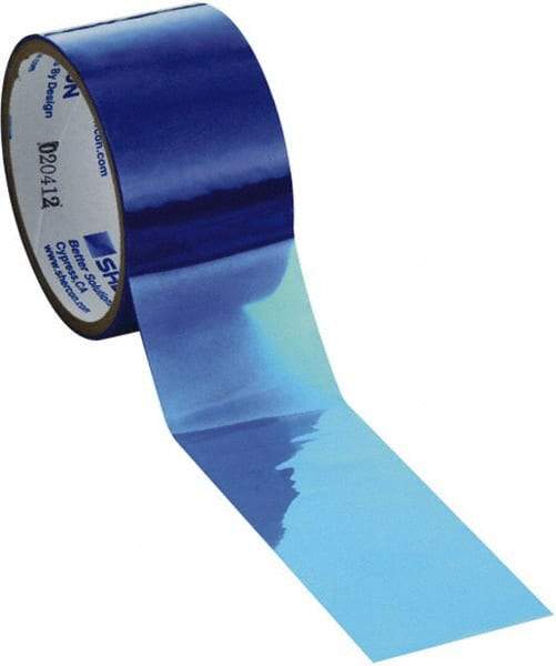 Caplugs - 2-1/2" Wide x 72 Yd Long Blue Polyester Film High Temperature Masking Tape - Series PC902500, 3 mil Thick - Americas Industrial Supply