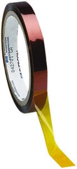 Caplugs - 25mm Wide x 33 m Long Amber Polyamide High Temperature Masking Tape - Series 22-25MM, 2.5 mil Thick - Americas Industrial Supply