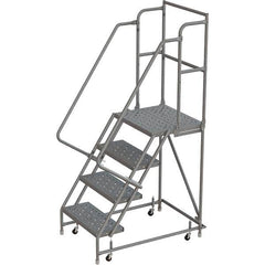 TRI-ARC - Rolling & Wall Mounted Ladders & Platforms Type: Rolling Warehouse Ladder Style: Rolling Platform Ladder - Americas Industrial Supply