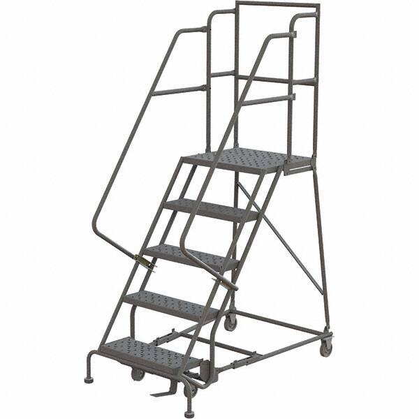 TRI-ARC - Rolling & Wall Mounted Ladders & Platforms Type: Rolling Warehouse Ladder Style: Rolling Platform Ladder - Americas Industrial Supply