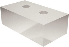 Schunk - 125mm Wide x 100mm High x 68mm Thick, Flat/No Step Vise Jaw - Soft, Aluminum, Moveable Jaw, Compatible with KSC 125 Vises - Americas Industrial Supply