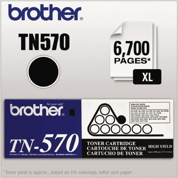 Brother - Black Toner Cartridge - Use with Brother DCP-8040, 8045D, HL-5140, 5150D, 5150DLT, 5170DN, 5170DNLT, MFC-8120, 8220, 8440, 8640D, 8840D, 8840DN - Americas Industrial Supply