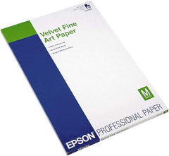 Epson - 13" x 19" White Photo Paper - Use with Inkjet Printers - Americas Industrial Supply