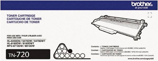 Brother - Black Toner Cartridge - Use with Brother DCP-7030, 7040, HL-2140, 2150N, 2170W, MFC-7320, 7340, 7345N, 7440N, 7840W - Americas Industrial Supply