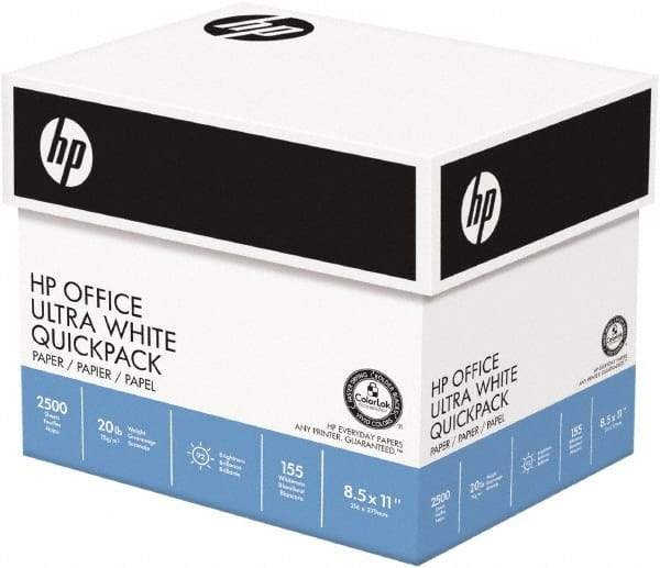 Hewlett-Packard - 8-1/2" x 11" White Copy Paper - Use with Laser Printers, Copiers, Fax Machines, Inkjet Printers - Americas Industrial Supply