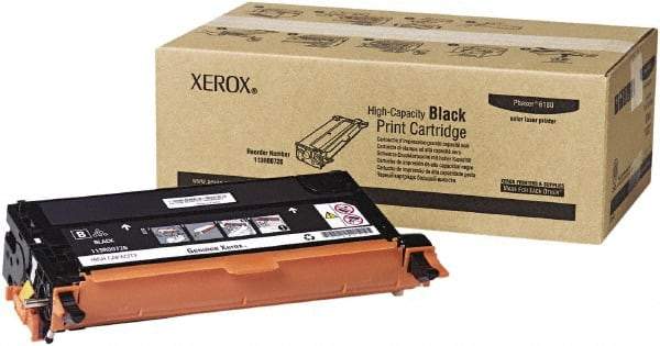 Xerox - Black Toner Cartridge - Use with Xerox Phaser 6180 - Americas Industrial Supply