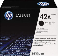 Hewlett-Packard - Black Toner Cartridge - Use with HP LaserJet 4250, 4350 - Americas Industrial Supply