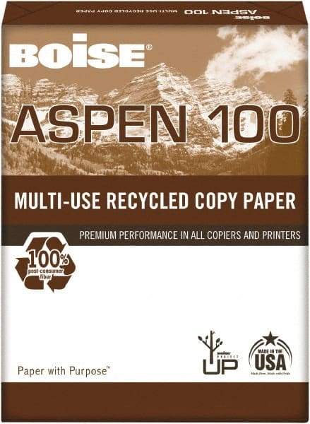 Boise - 8-1/2" x 11" White Copy Paper - Use with Laser Printers, Copiers, Inkjet Printers, Fax Machines, Multifunction Machines - Americas Industrial Supply