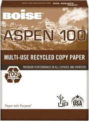 Boise - 8-1/2" x 11" White Copy Paper - Use with Laser Printers, Copiers, Inkjet Printers, Fax Machines, Multifunction Machines - Americas Industrial Supply