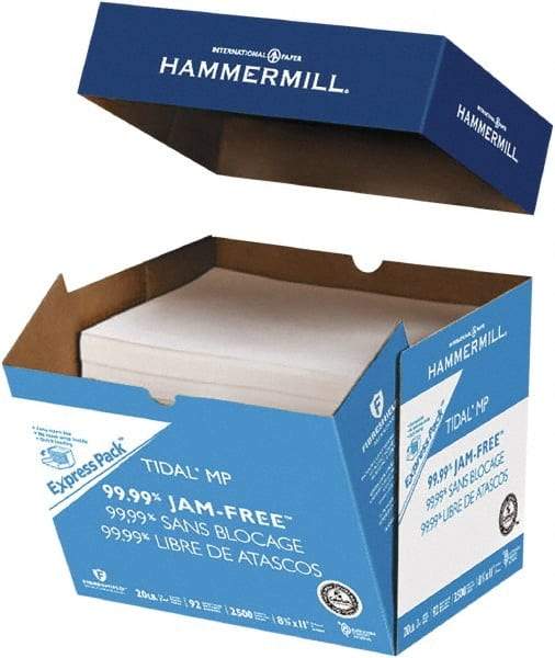 Hammermill - 8-1/2" x 11" White Copy Paper - Use with Laser Printers, Copiers, Fax Machines, Multifunction Machines - Americas Industrial Supply