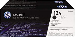 Hewlett-Packard - Black Toner Cartridge - Use with HP LaserJet 1012, 1018, 1020, 1022, 3015, 3020, 3030, 3050, 3052, 3055, M1319f MFP - Americas Industrial Supply