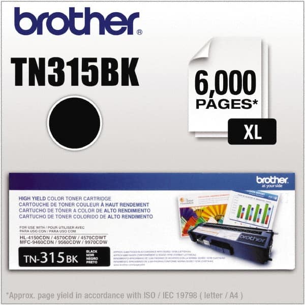 Brother - Black Toner Cartridge - Use with Brother HL-4150CDN, 4570CDW, 4570CDWT, MFC-9460CDN, 9560CDW, 9970CDW - Americas Industrial Supply