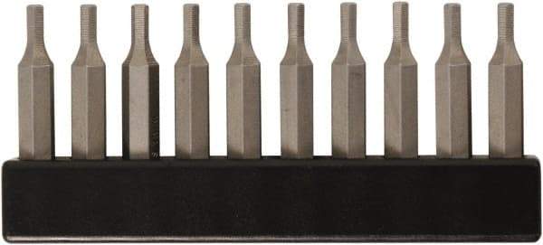 Wiha - 5/32" Hex Screwdriver Bit - 4mm Drive, 28mm OAL - Americas Industrial Supply