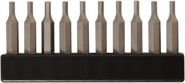 Wiha - 1/8" Hex Screwdriver Bit - 4mm Drive, 28mm OAL - Americas Industrial Supply