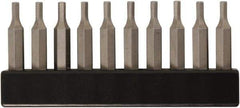Wiha - 1.3mm Hex Screwdriver Bit - 4mm Drive, 28mm OAL - Americas Industrial Supply