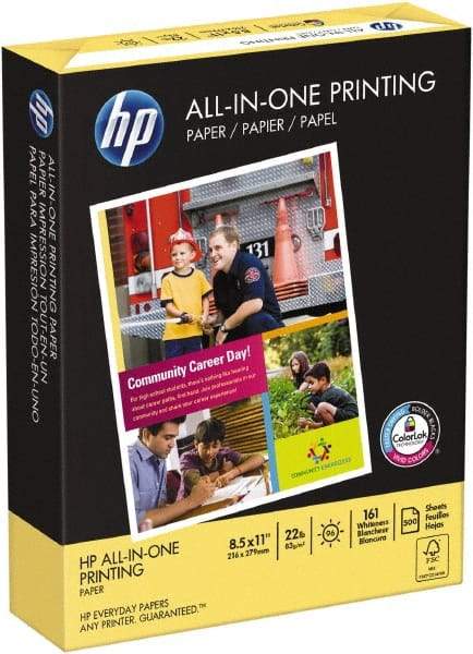 Hewlett-Packard - 8-1/2" x 11" White Copy Paper - Use with Multifunction Machines, Laser Printers, Inkjet Printers - Americas Industrial Supply